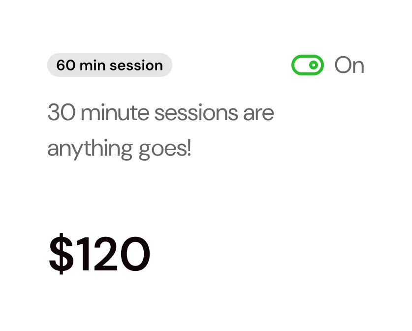 Session card